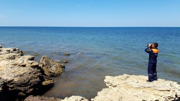 Поиск пропавшего в акватории Черного моря аквалангиста