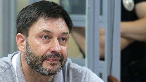 Руководитель портала РИА Новости Украина Кирилл Вышинский на заседании Подольского районного суда Киева