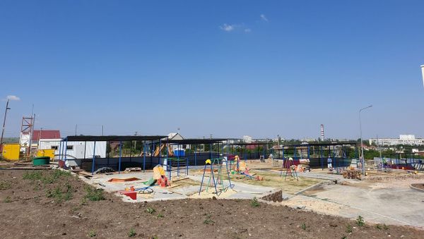 Детский сад в Симферополе, строительство которого ведется в рамках ФЦП