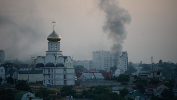 Пожар в частном доме в Севастополе. 21 июня 2019