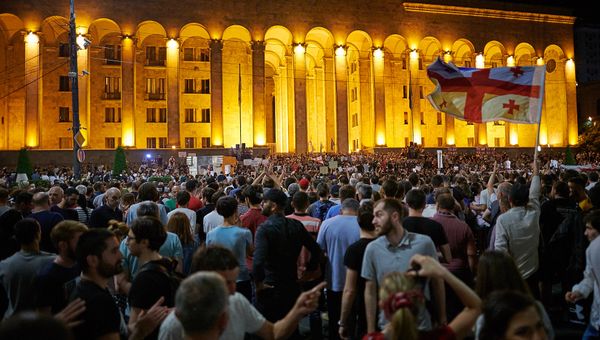 Акции протеста  в Тбилиси