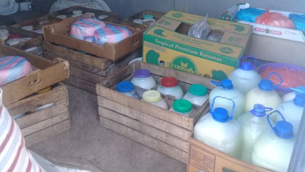 Молочная продукция без документов, выявленная в ходе рейдов в Бахчисарайском районе Крыма