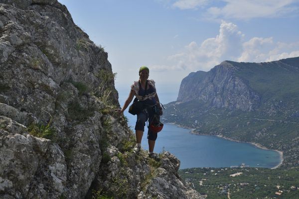 Виа феррата в Крыму. Восхождение на вершину Деликли-Бурун