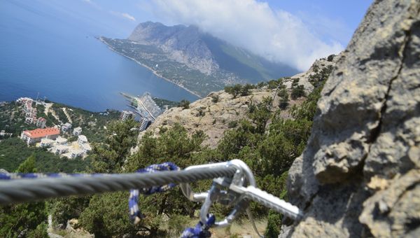 Виа феррата в Крыму. Восхождение на вершину Деликли-Бурун