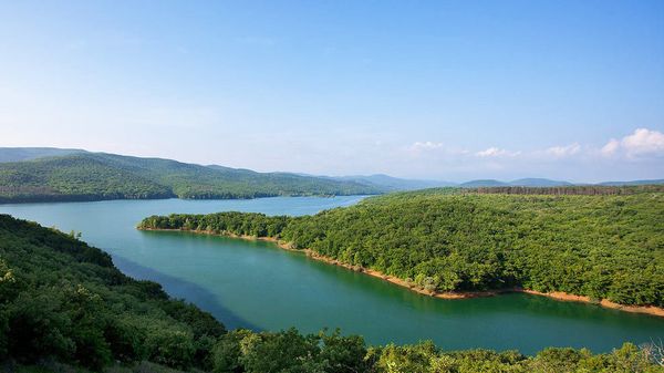 Партизанское водохранилище в Крыму