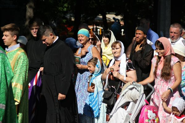 Молебен в Детском парке по случаю Дня семьи, любви и верности
