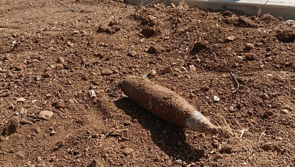 Обнаруженный на пляже в Севастополе снаряд времен Великой Отечественной войны