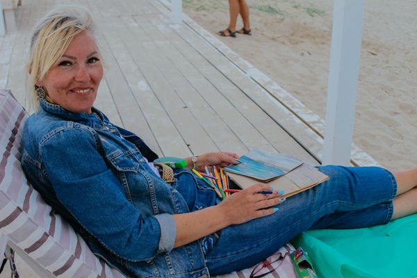 Художница Ирина на фестивале Extreme Крым