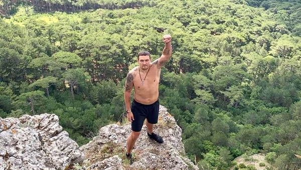 Усик провел тренировку на Ай-Петри