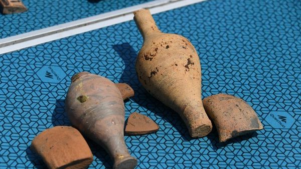 Археологические находки ежегодной экспедиции в ушедшем под воду античном городе Акра на Керченском полуострове