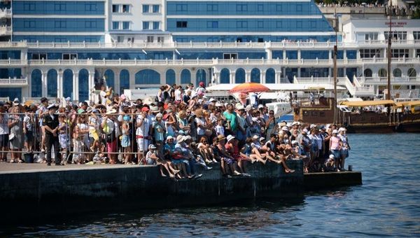В Севастополе прошла генеральная репетиция ко Дню военно-морского флота России