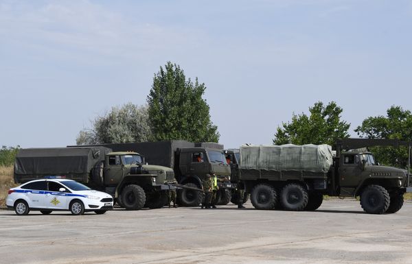 Совместные учения военной полиции и ВАИ в Крыму Совместные учения военной полиции и ВАИ в Крыму