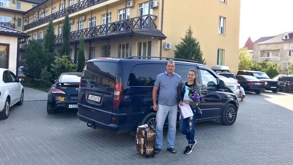 Бортпроводница Надежда Вершинина на отдыхе в Западном Крыму