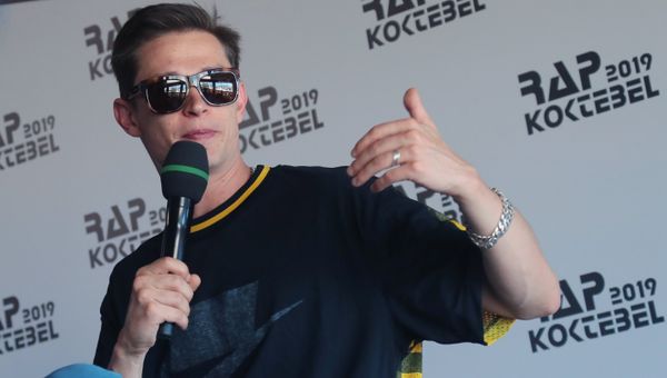 Арт-директор фестиваля российский рэпер Павел Кравцов (Кравц) на пресс-конференции, посвященной открытию фестиваля Rap Koktebel – 2019 в Крыму