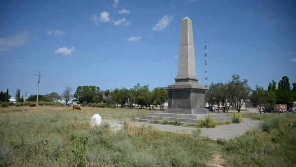 Мемориал в память погибших в Крымской войне английских воинов в поселке Дергачи