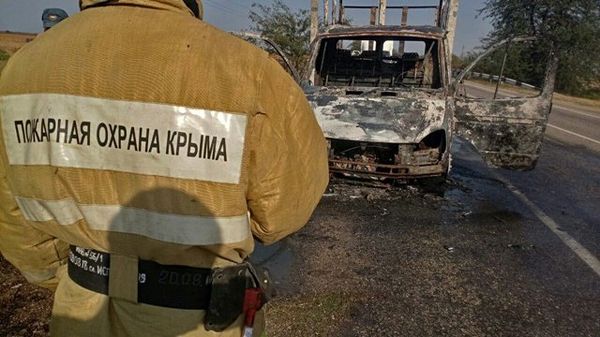 В Красногвардейском районе сгорела Газель