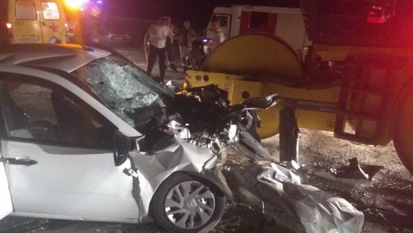 ДТП на трассе Таврида в районе поворота на пгт. Ленино