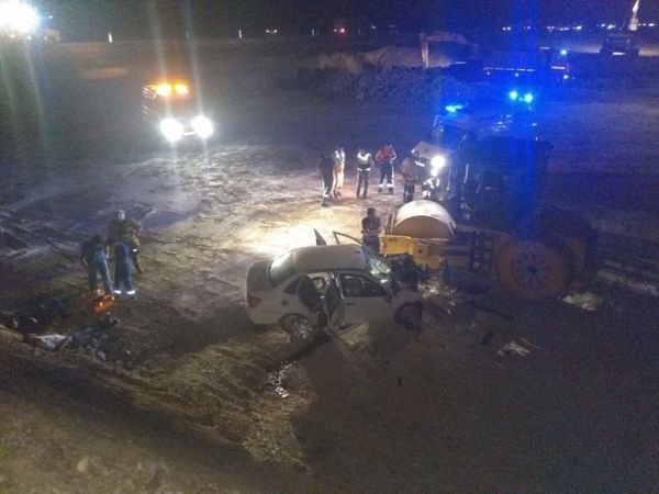 ДТП на трассе Таврида в районе поворота на пгт. Ленино