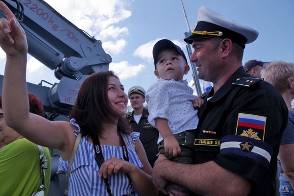 Прибытие тральщика Иван Антонов в Севастополь