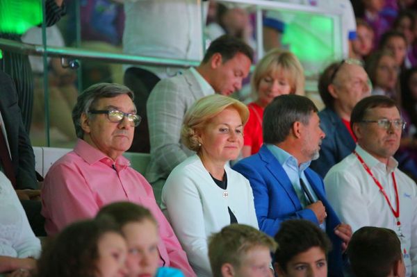 Ольга Голодец на чествовании победителей конкурсных прослушиваний на роли солистов Детского хора России в Артеке