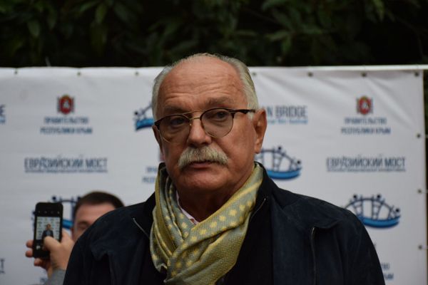 Никита Михалков на международном кинофестивале Евразийский мост