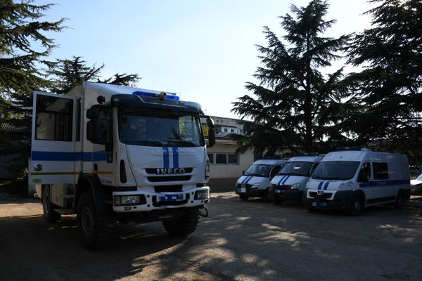 Взрывотехнический автомобиль Каркас на базе грузовика Iveco