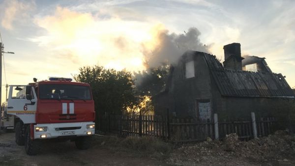 На мысе Фиолент чуть не сгорел садовый дом