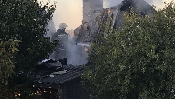 На мысе Фиолент чуть не сгорел садовый дом