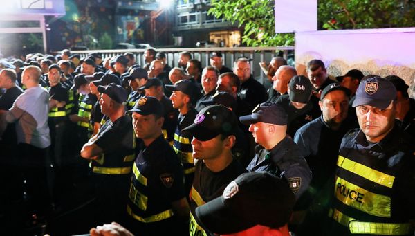 Акция против телеканала Рустави 2 в Тбилиси