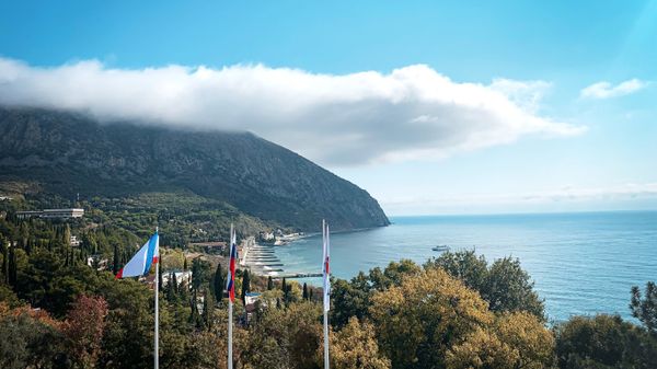 Побережье Черного моря в Республике Крым.