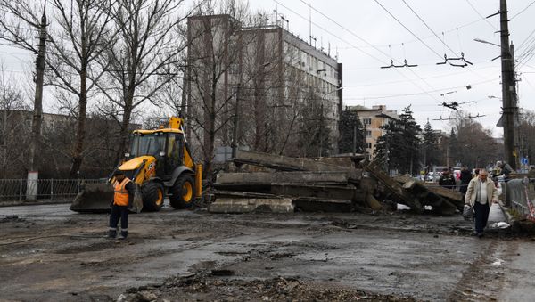 Ремонт моста на улице Гагарина Симферополь