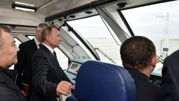Видео запуска ж/д движения по Крымскому мосту