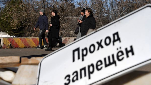 Мост на улице Гагарина в Симферополе