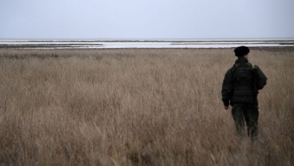 Пограничный пост на Арабатской стрелке
