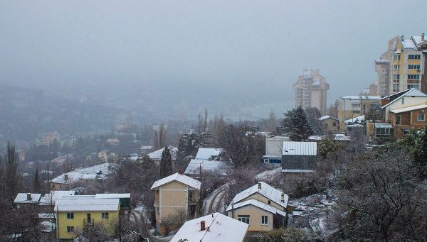 Зимняя Ялта. Фото из группы Люди Ялты