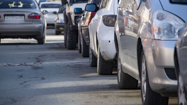Автомобильная пробка в Симферополе