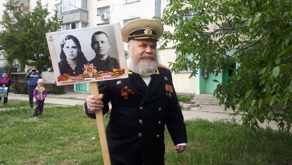 Поздравление ветеранов в Феодосии