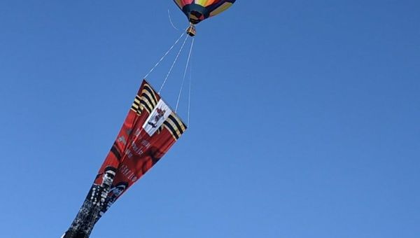 Портрет Георгия Жукова пролете при помощи воздушного шара над Феодосией Портрет Георгия Жукова пролете при помощи воздушного шара над Феодосией