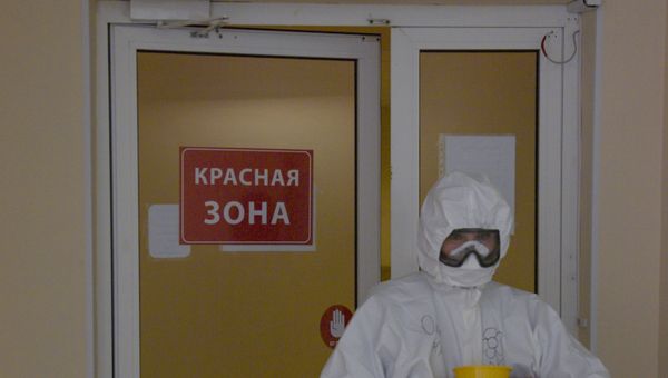 Госпиталь COVID-19 в больнице № 122 им. Л. Г. Соколова