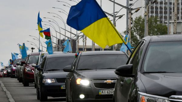 Акция крымских татар в Киеве. Архивное фото