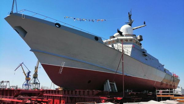 Малый ракетный корабль проекта 22800 Каракурт на заводе Залив в Керчи Малый ракетный корабль проекта 22800 Каракурт на заводе Залив в Керчи