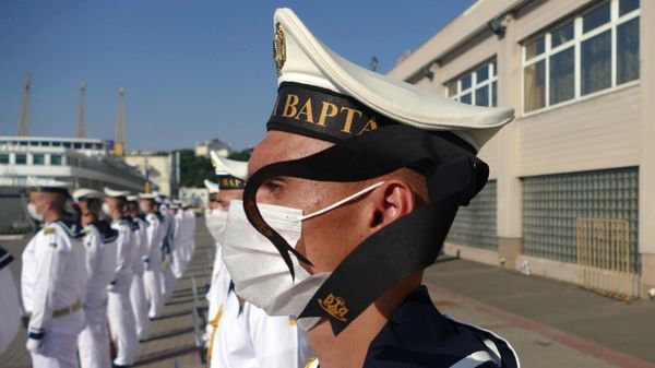 Украинские моряки принимают участие в торжествах в честь Дня ВМС Украины