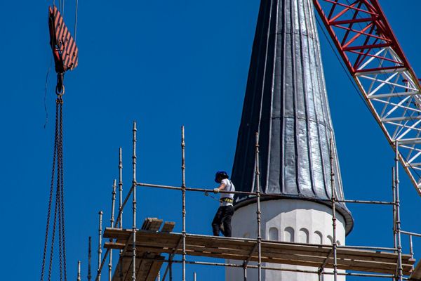 После завершения работ мечеть обещает стать одним из главных архитектурных шедевров Республики. 