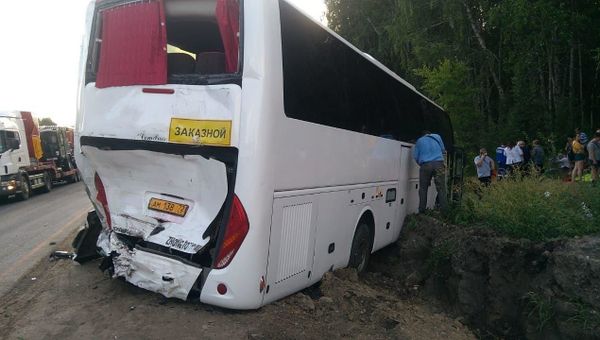 ДТП с пассажирским автобусом в Курганской области