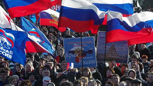 Празднование годовщины Крымской весны в Севастополе