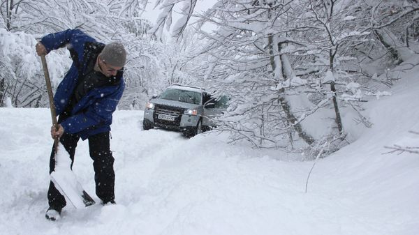 Снегопад в Крыму