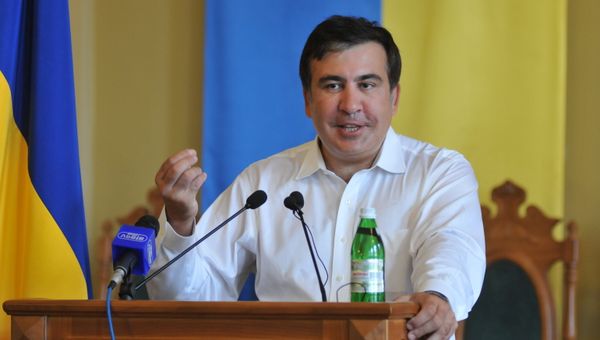 Экс-президент Грузии М.Саакашвили посетил Львов