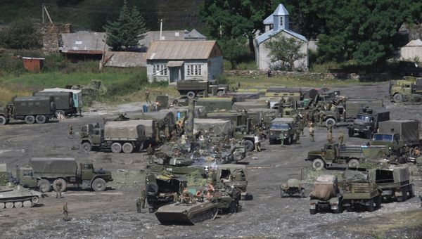 Военная база российских военнослужащих около Рокского туннеля