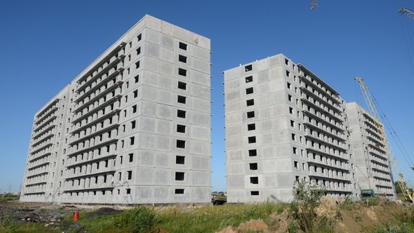 Строительство нового микрорайона