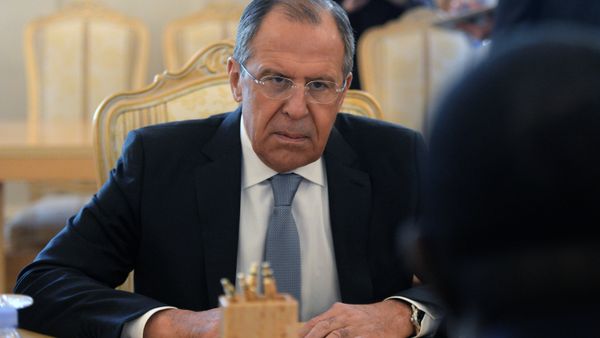 Встреча глав МИД РФ С.Лаврова и Республики Габон Э.И.Нгонде